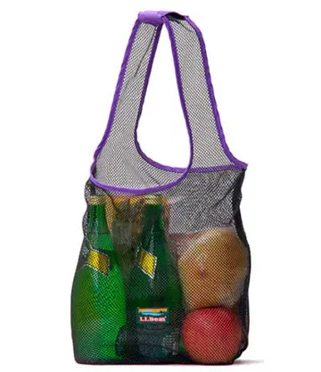 엘엘빈 실린더 토트 메쉬 백만 미사용 새상품 LLbean 블랙