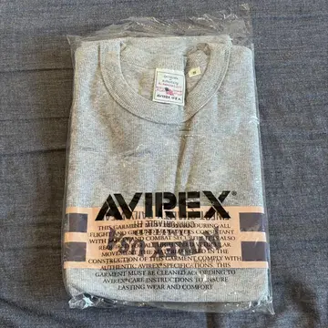 AVIREX 슬리브리스 셔츠 그레이 S