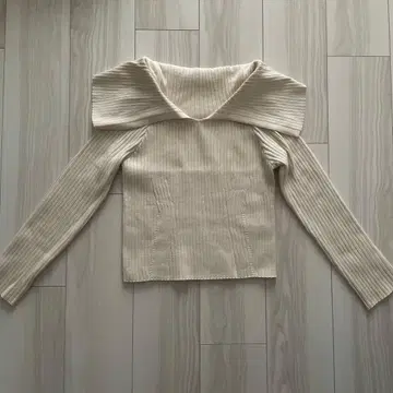 [ 새상품 ] PEACH JOHN 오리카에시 리브 니트 아이보리 원사이즈