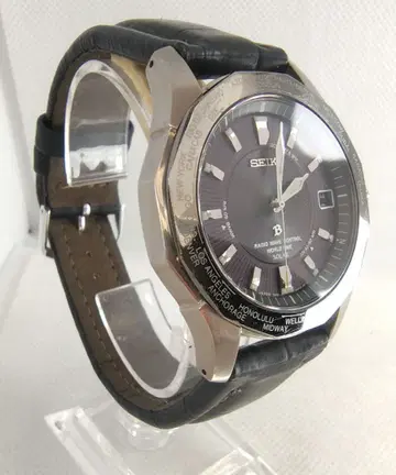 [ 전파 솔라, 새상품급, 레어 ] 세이코 브라이츠 월드 타임 티타늄