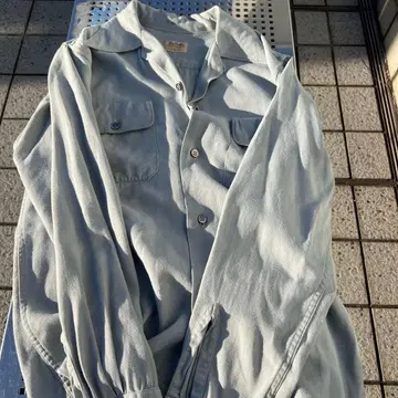 40S 레이온 개버딘 셔츠