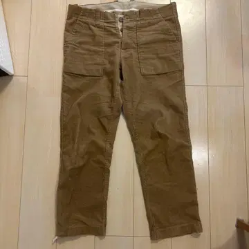 헬리한센 카고 팬츠 브라운 버튼 플라이