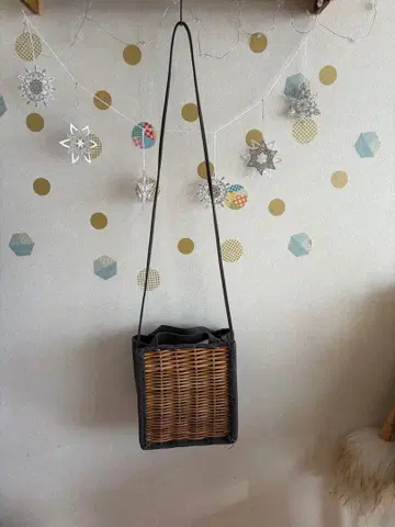 에바고스 ebagos 캔버스 바스켓 백 숄더 카키