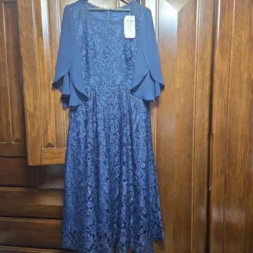 ECUSSY 네이비 레이스 드레스 XL