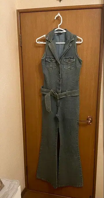 SLANG 데님 슬리브리스 올인원