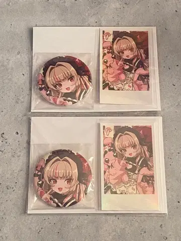 마계노 리리무 생일 굿즈 캔뱃지 & 폴라로이드풍 카드