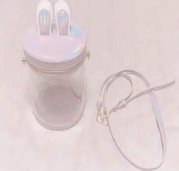 토끼 귀 15cm 인형용 숄더백 오로라 퍼플 이타백