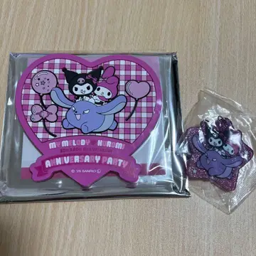 멜로크로전 회장 한정판 러버 코스터 라메 아크릴 키링