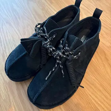 [ 거의 미사용 ] Clarks Original 블랙 스웨이드 신발