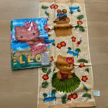 키티 다니엘 일광화상 하와이 하이비스커스 우쿨렐레 타월