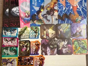 죠죠의 기묘한 모험 다이소 미니 클리어 파일 스티커 코스터