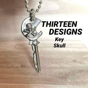 서틴 디자인스 key 스컬 SILVER 펜던트