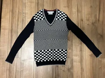 KATHARINE HAMNETT 일본제 체크 무늬 니트