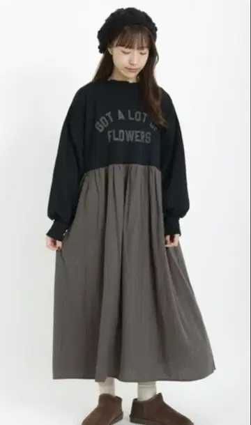 [ 미사용 새상품 ] 사만사 모스모스 도킹 로고 원피스