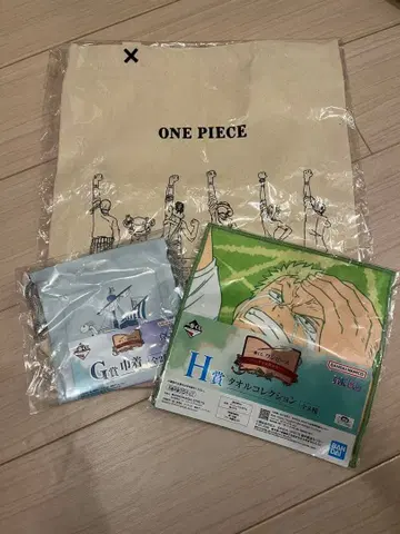 원피스 제일복권 토트백 복조리 손수건