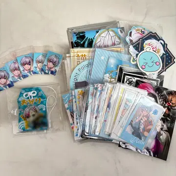 스타폴라 레루쿤 추첨 사인 포함 부적 브로마이드 스티커 부채