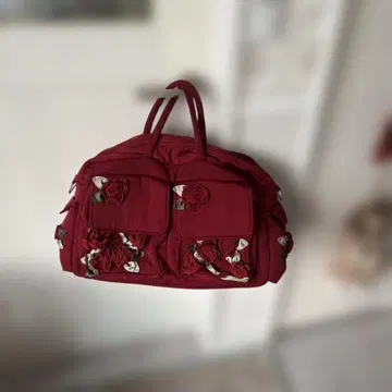 사에라 로베르타G 보스턴 백 꽃 모티브 포테치노 아키아카네