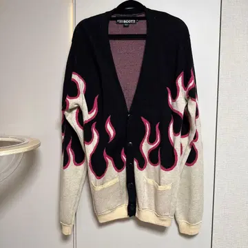 JEREMYSCOTT 파이어 패턴 가디건