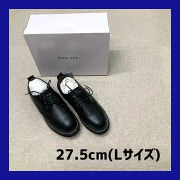 새상품 niko and - 플레인 토 슈즈 블랙 27.5cm