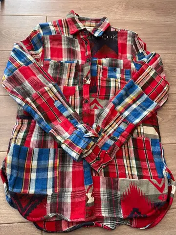 랄프 로렌 데님 앤 서플라이 패치워크 플란넬 셔츠