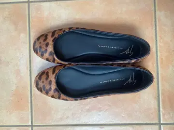레오파드 무늬 플랫슈즈 라빠르망 36.5