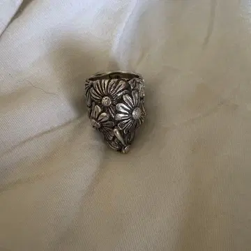 13lucky monkey 스컬 x 플라워 반지