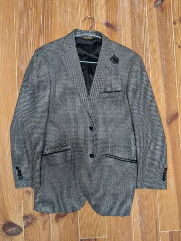 폴 스튜어트 테일러드 자켓 LL 하운드투스 체크 패턴