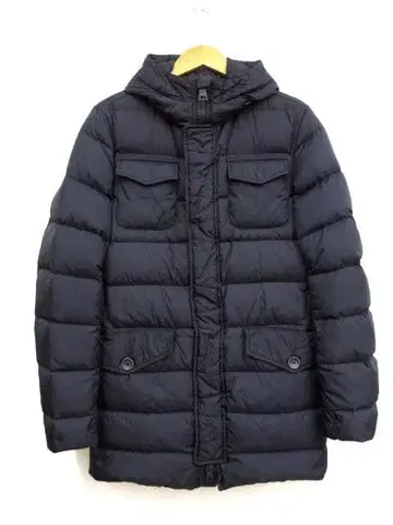 새상품급 헤르노 PI0191U 후드 다운 블루종 44 폴라테크