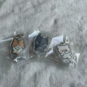 zeroni 이어지는 아크릴 참 세트 운니니 비니니 하니니