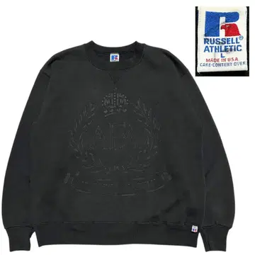 레어! USA 제조 AFA (미국 공군사관학교) 러셀 맨투맨 블랙