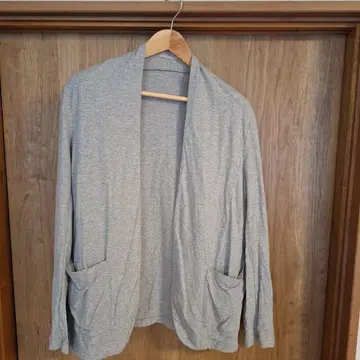 러프 가디건 자켓 버튼리스