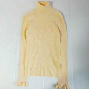 해린 도트사이 HeRIN.CYE 프릴 소매 니트탑