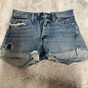 Levi's 501XX 데미지 숏팬츠 W27