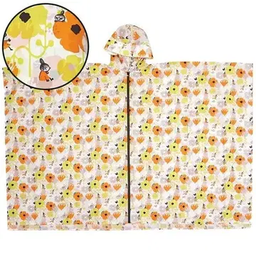 Mo14 무민 레인 판초 꽃과 리틀 미이/오렌지 SU2517814