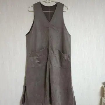 그레이 슬리브리스 롱 원피스