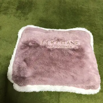 록시땅 쿠션 담요 핑크