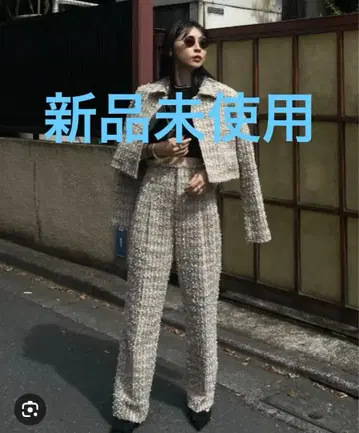 PLAYFUL TWEED PANTS ameri vintage 팬츠