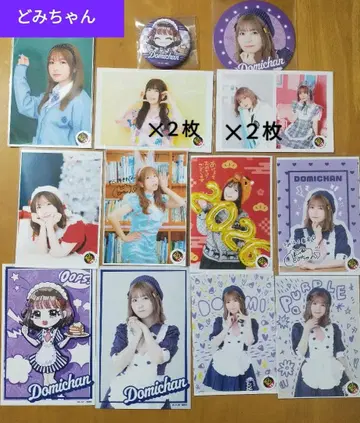 [새상품] 봉봉TV 도미짱 브로마이드 스티커 배지 세트