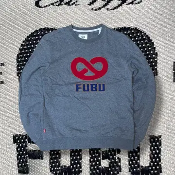 TOP 착용 FUBU 빅 로고 맨투맨 K-pop 한국 y2k