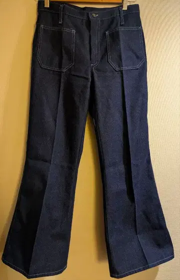 70년대 70s 빈티지 구제 의류 센터 프레스 플레어 데님