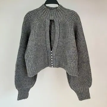 [ &g'aime ] 백 슬릿 니트