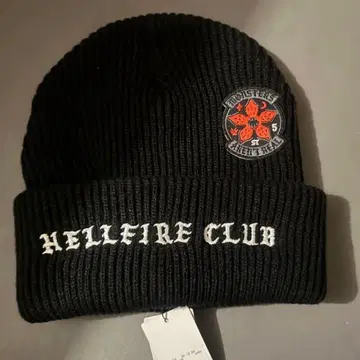 Stranger things 블랙 니트 모자 niko and -