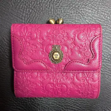 안나수이 ANNA SUI 가마구치 접이식 지갑 빈티지 로즈