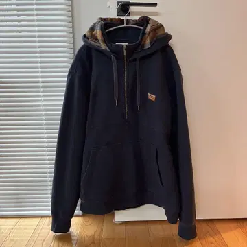 L.L.Bean 네이비 체크 빈티지 후드티 체크