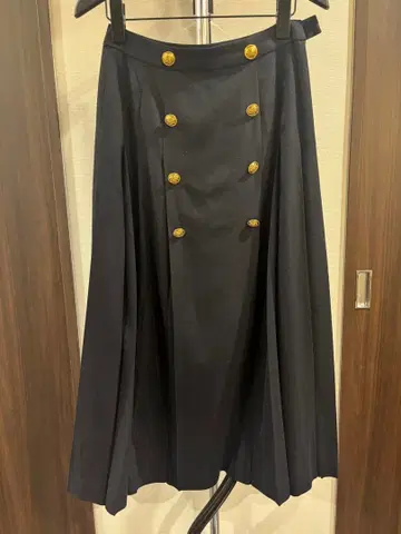 STRASBURGO 네이비 플리츠 스커트