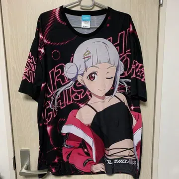 러브 라이브! 슈퍼스타!! 아라시 치사토 양면 풀 그래픽 T셔츠 XL