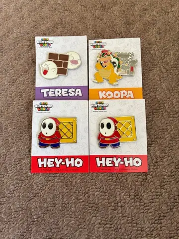 슈퍼 마리오 핀 배지 세트