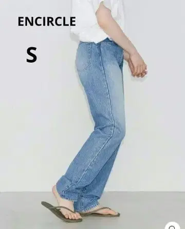 스트레이트 데님 ENCIRCLE 라이트 블루 엔사클 여성용 S