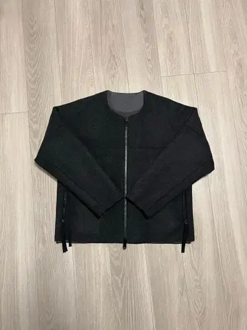 SUNSEA Cut Off Melton Blouson Ash Black