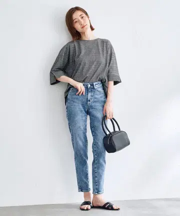 썸씽 클라우디아 슬림 데님 팬츠